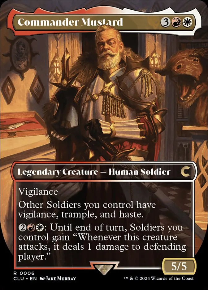 Commander Mustard Front Face