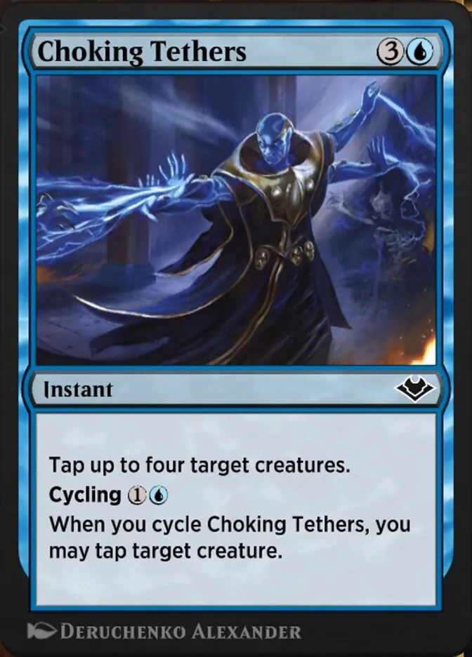 Choking Tethers Front Face