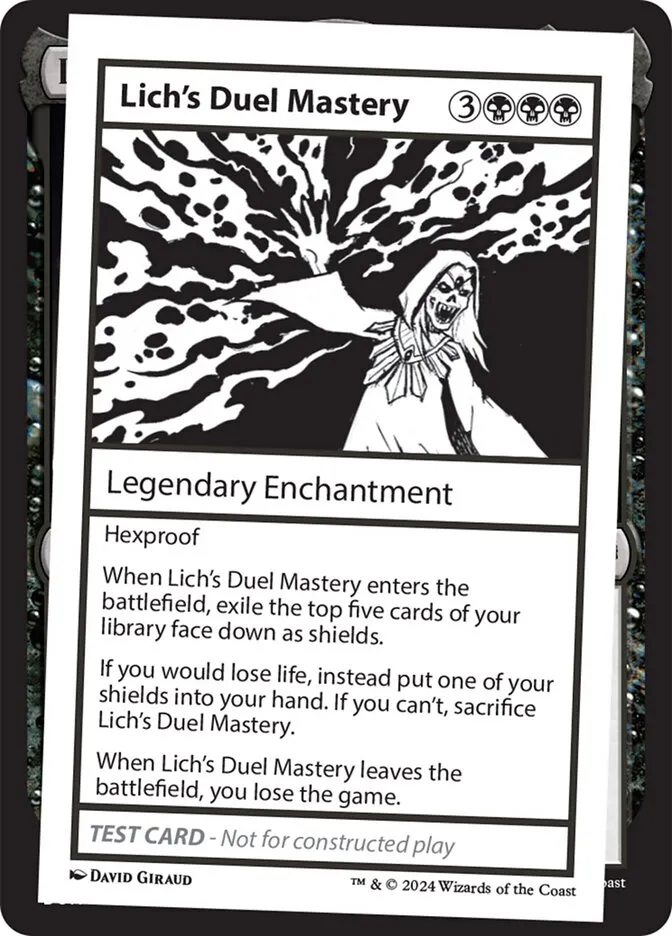Lich's Duel Mastery Front Face