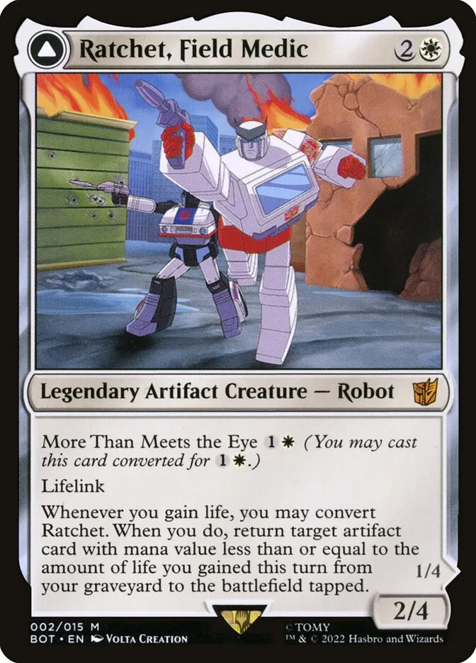 Ratchet, Field Medic // Ratchet, Rescue Racer Front Face