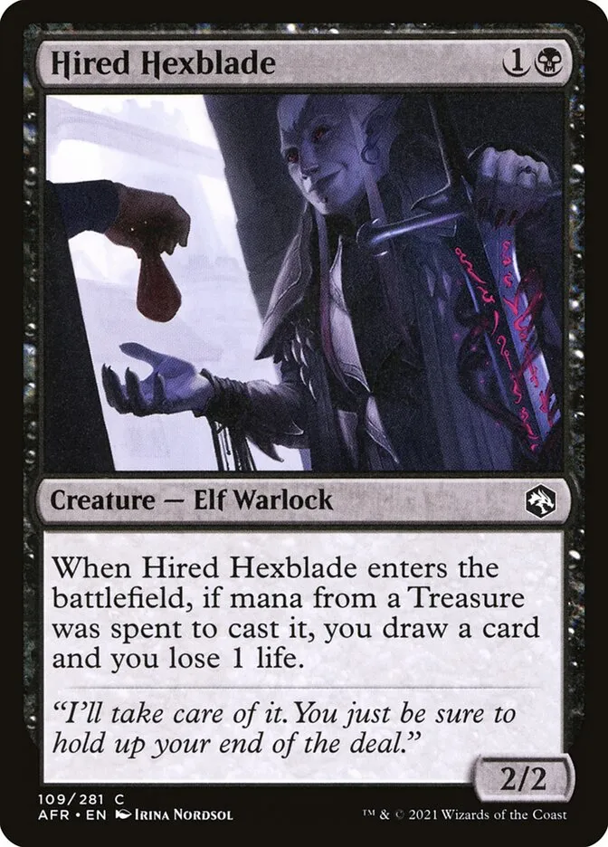 Hired Hexblade Front Face