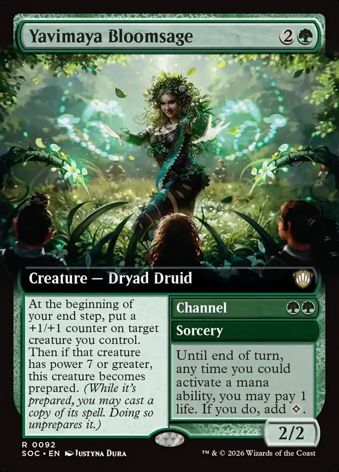 Yavimaya Bloomsage // Channel Front Face