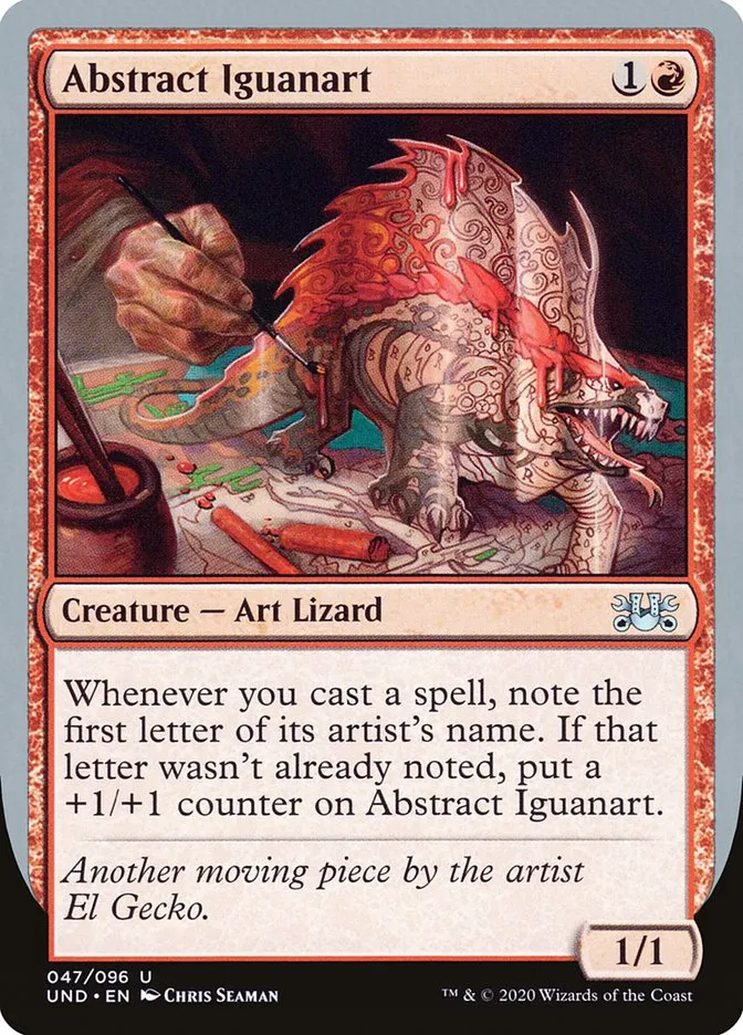 Abstract Iguanart Front Face