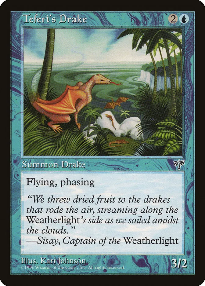 Teferi's Drake Front Face