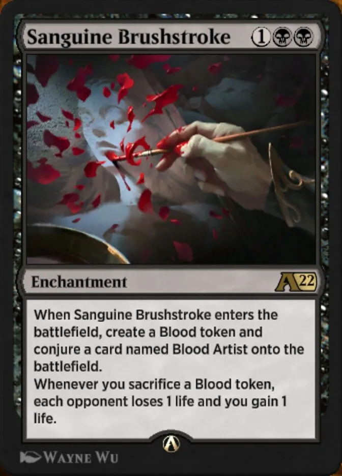 Sanguine Brushstroke Front Face