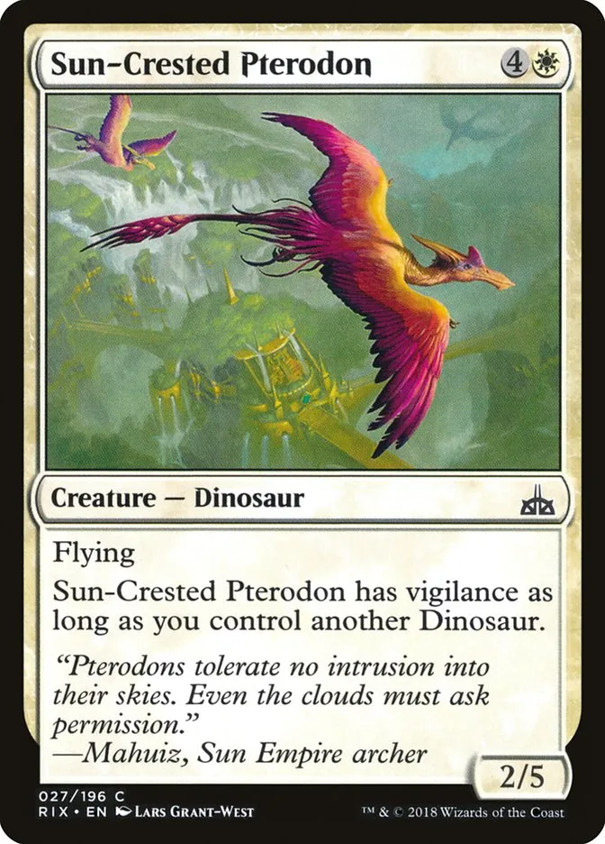 Sun-Crested Pterodon Front Face
