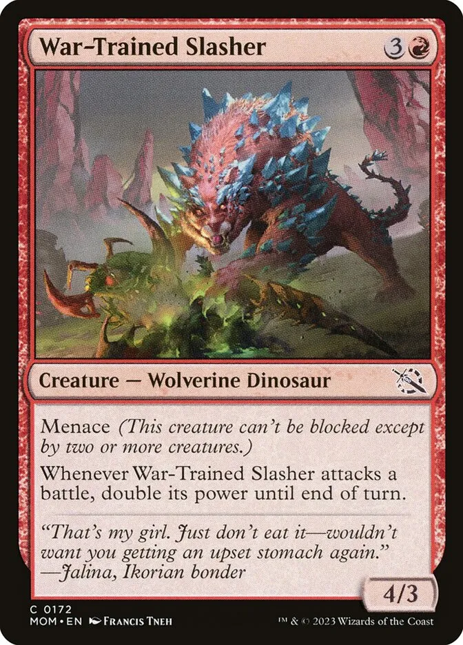War-Trained Slasher Front Face