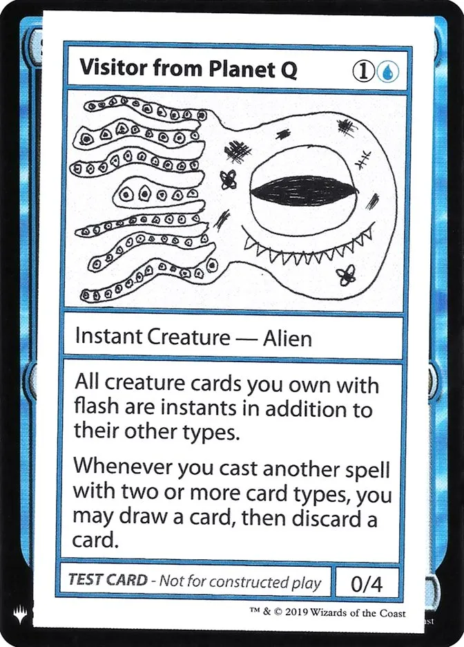 Visitor from Planet Q Front Face