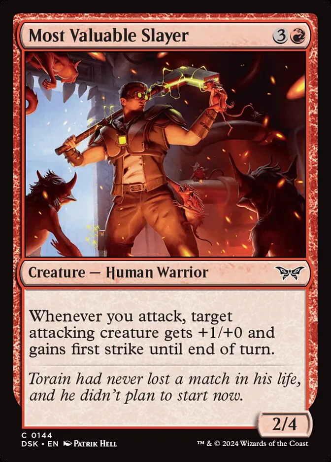 Most Valuable Slayer Front Face