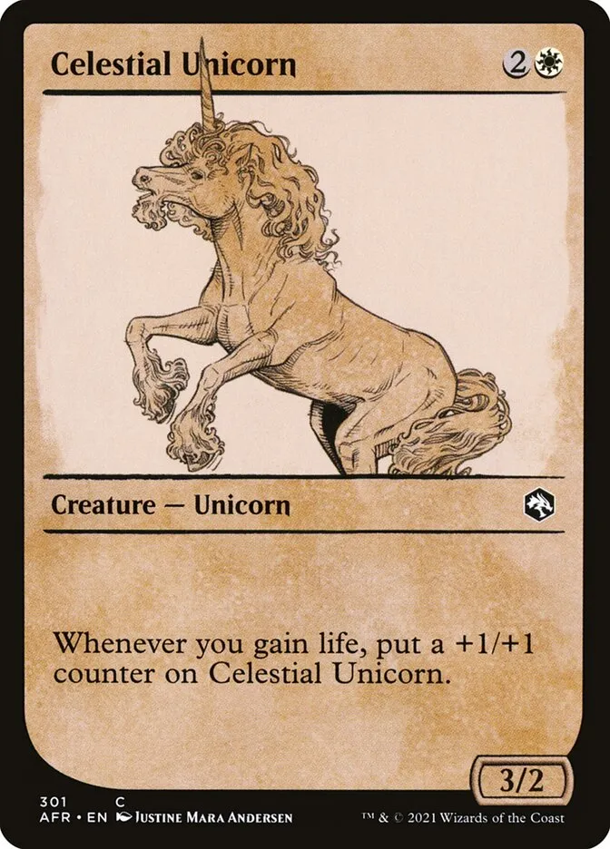 Celestial Unicorn Front Face
