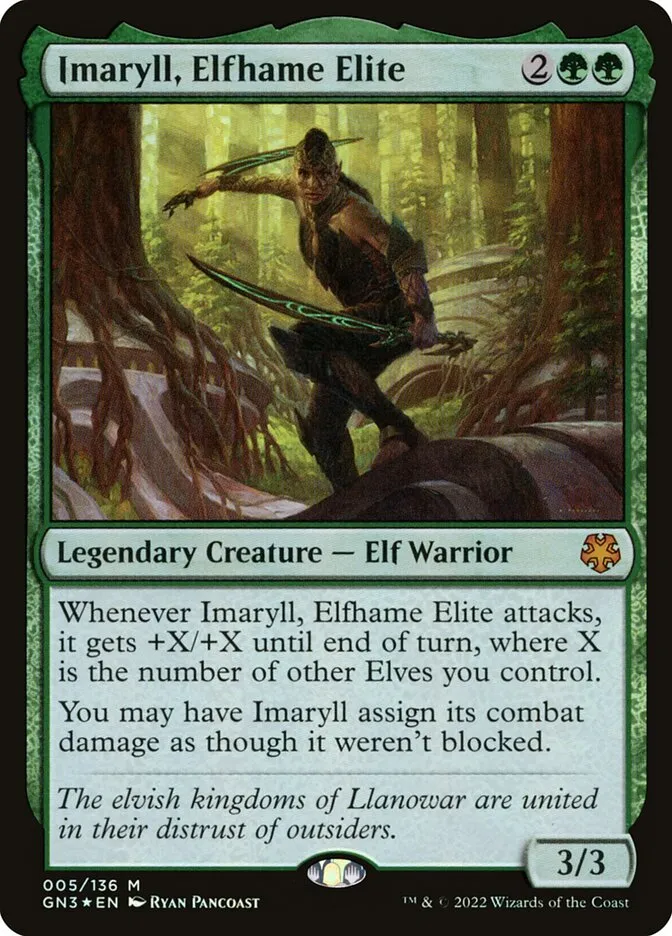 Imaryll, Elfhame Elite Front Face