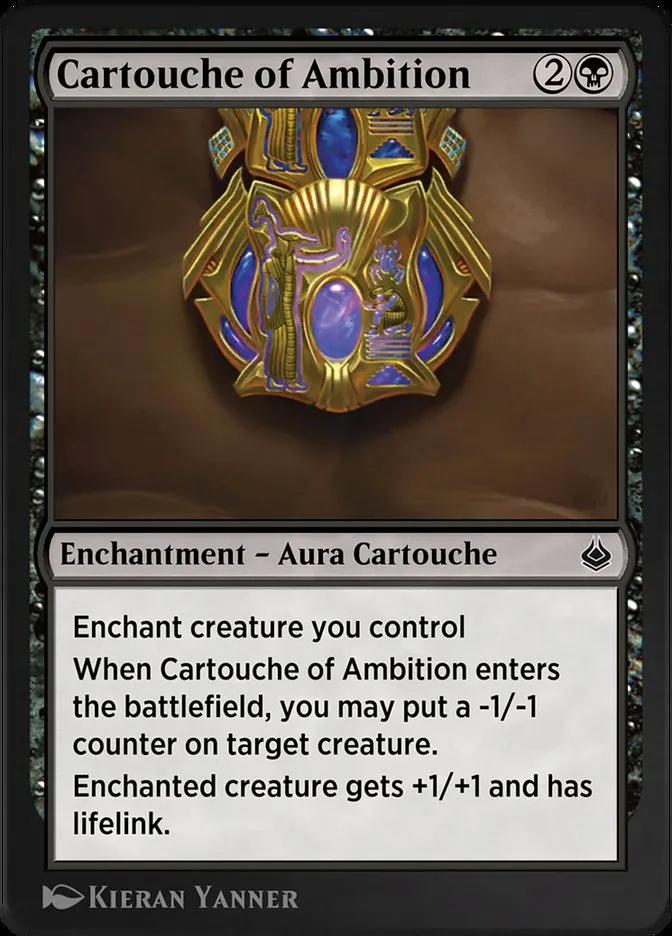 Cartouche of Ambition Front Face