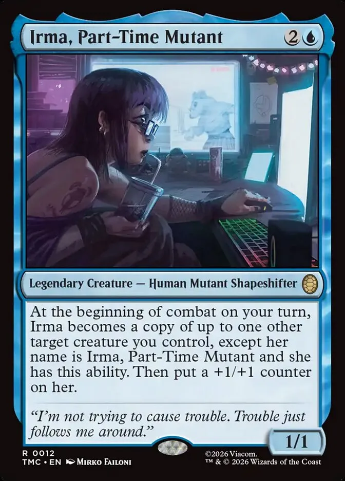 Irma, Part-Time Mutant Front Face