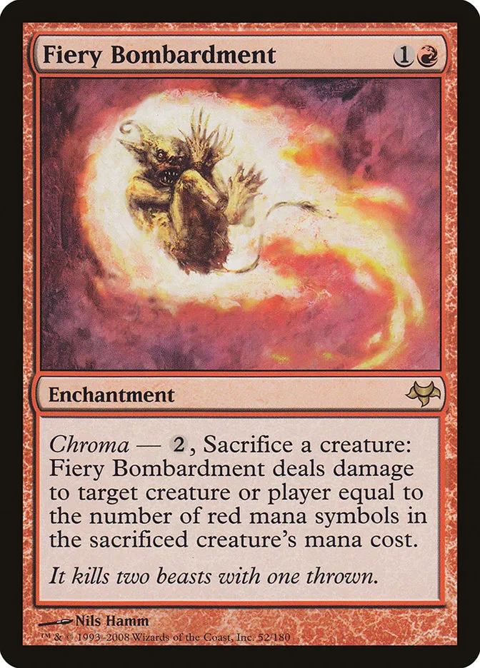 Fiery Bombardment Front Face