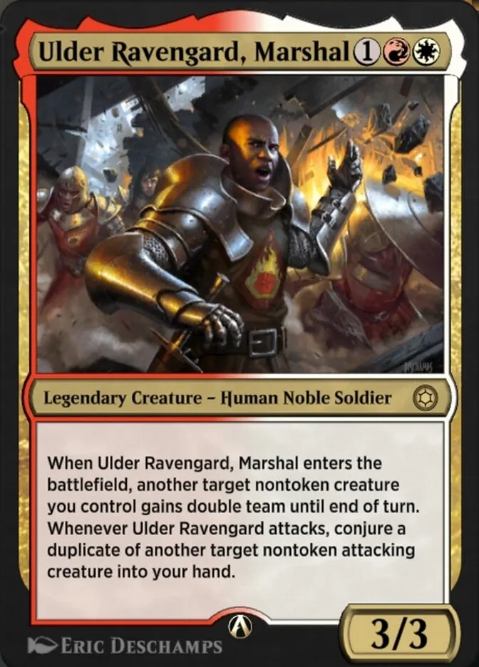 Ulder Ravengard, Marshal Front Face