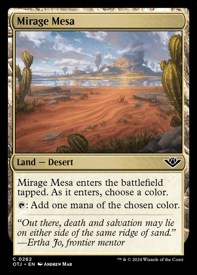 Mirage Mesa Front Face
