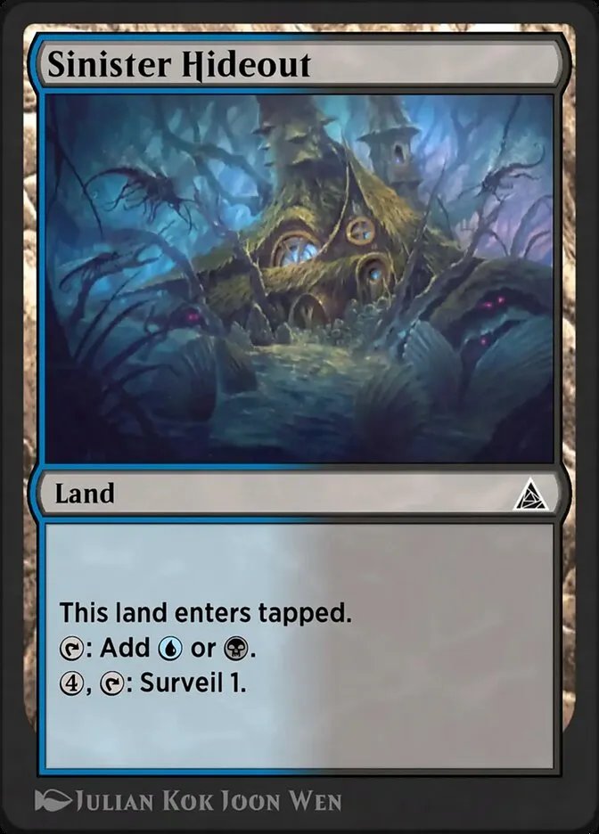 Sinister Hideout Front Face