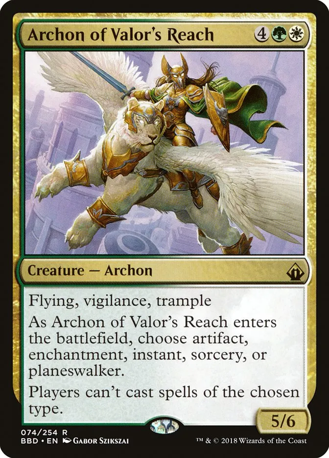 Archon of Valor's Reach Front Face
