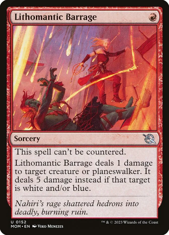 Lithomantic Barrage Front Face