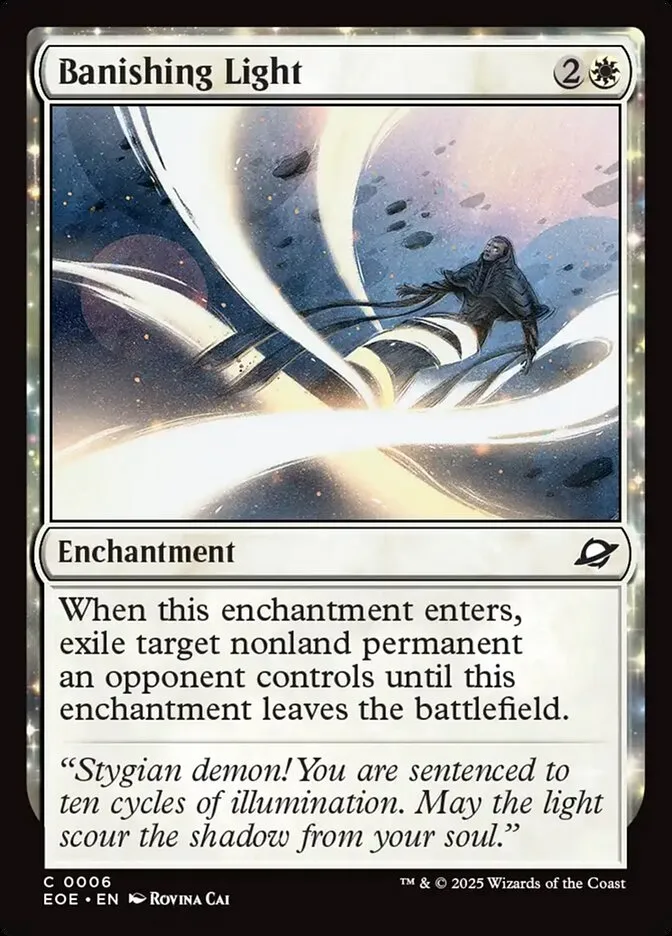 Banishing Light Front Face