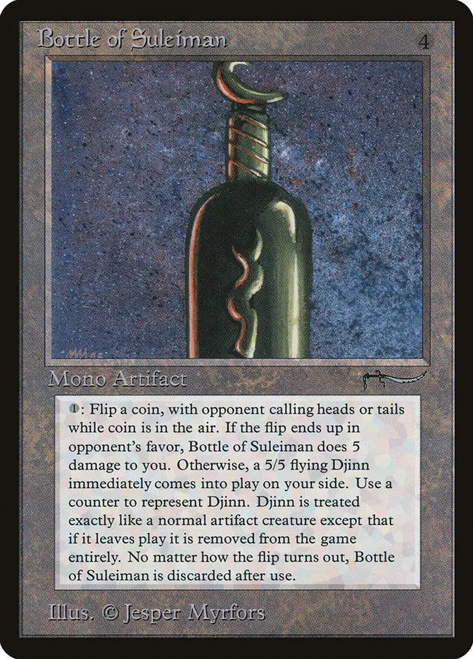 Bottle of Suleiman Front Face