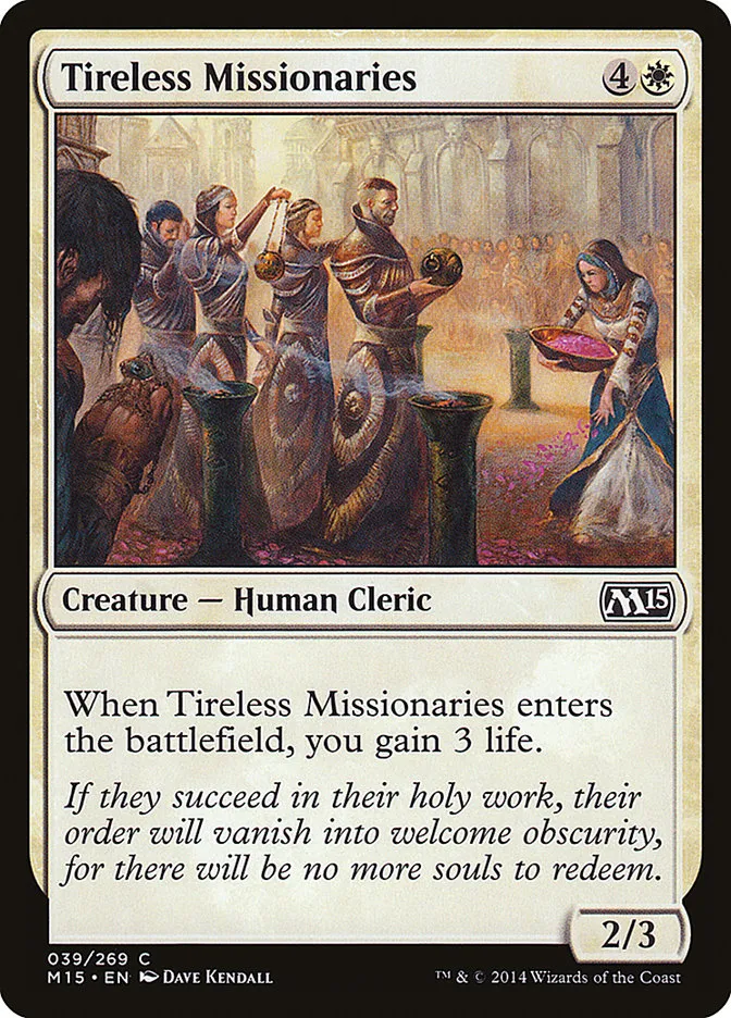 Tireless Missionaries Front Face