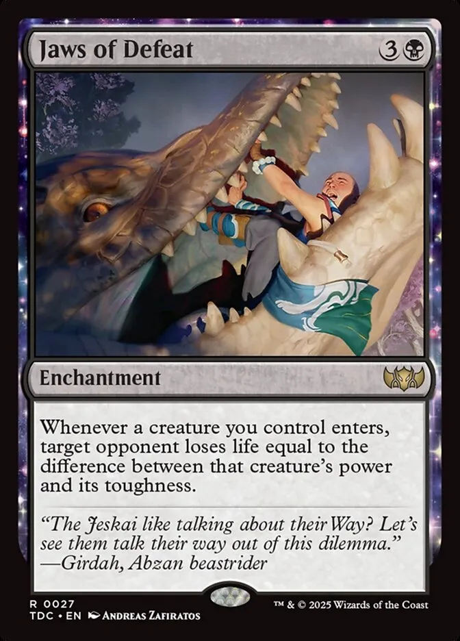 Jaws of Defeat Front Face