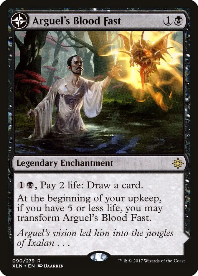 Arguel's Blood Fast // Temple of Aclazotz Front Face