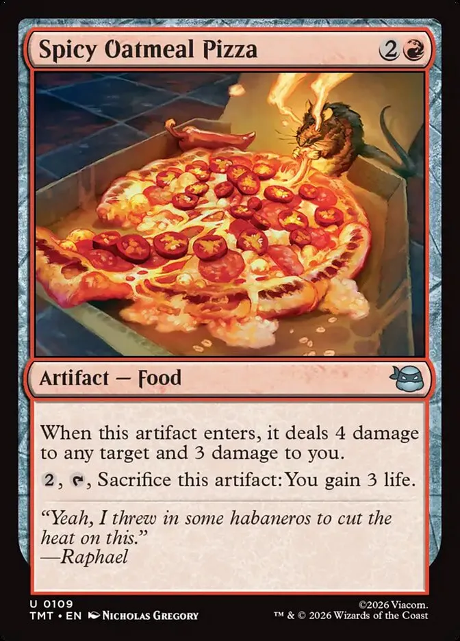 Spicy Oatmeal Pizza Front Face
