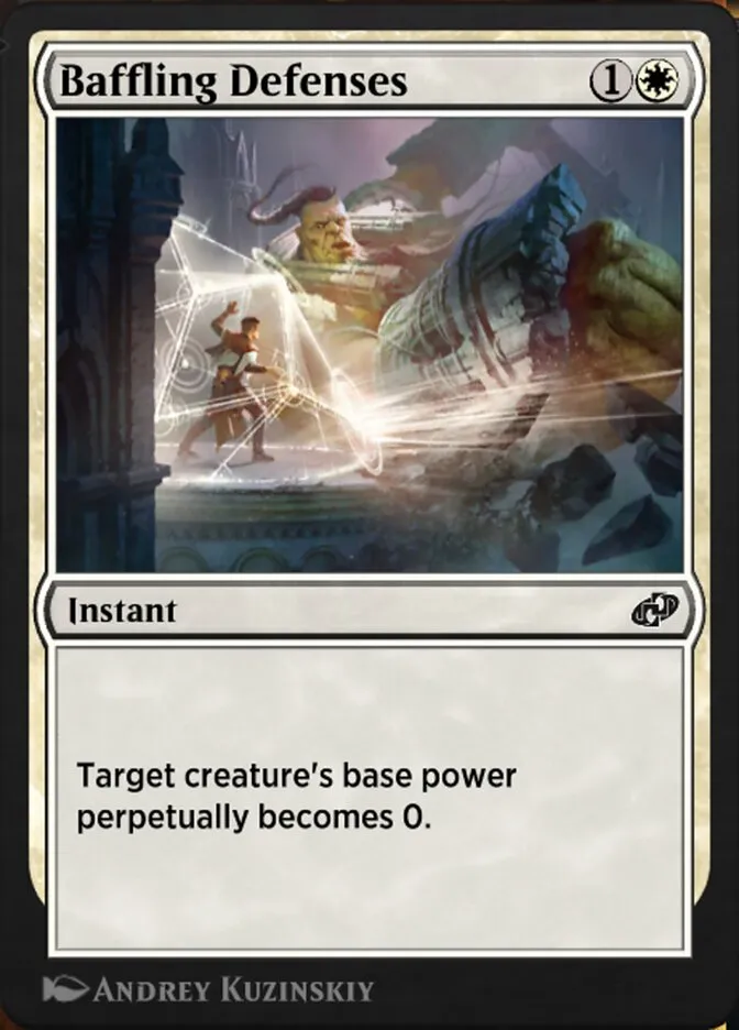 Baffling Defenses Front Face