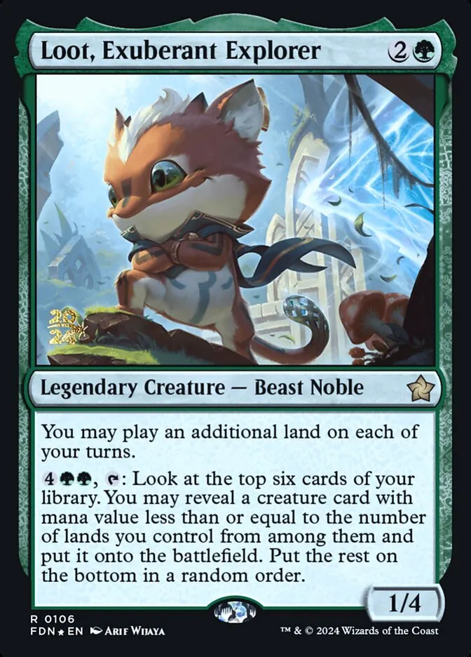 Loot, Exuberant Explorer Front Face