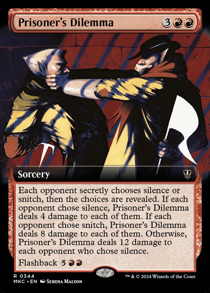 Prisoner's Dilemma Front Face