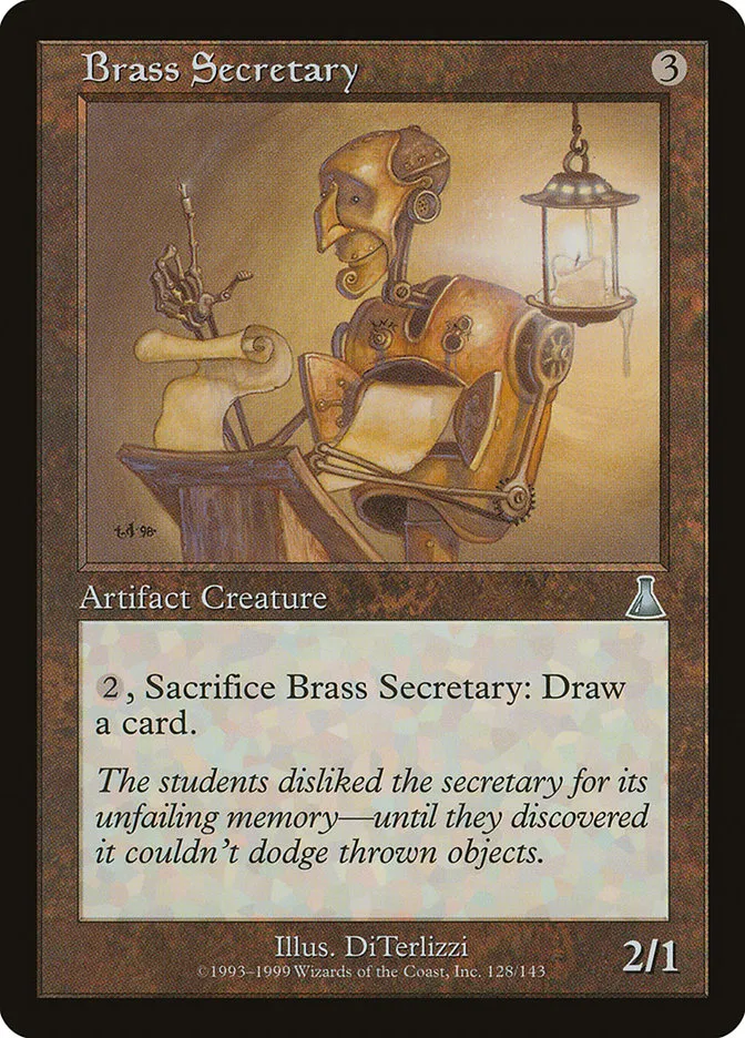 Brass Secretary Front Face