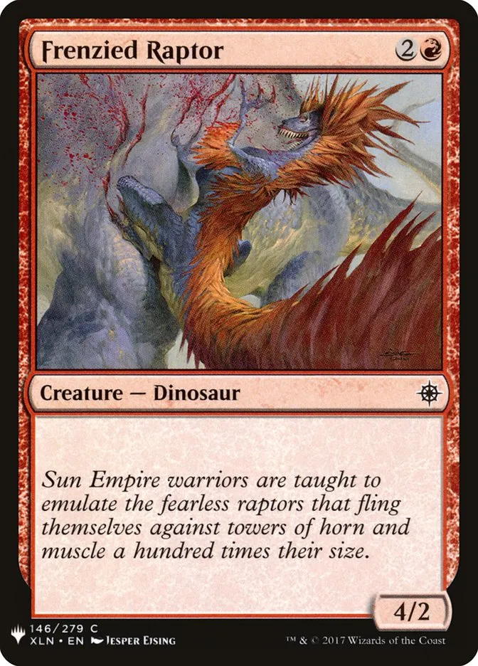 Frenzied Raptor Front Face