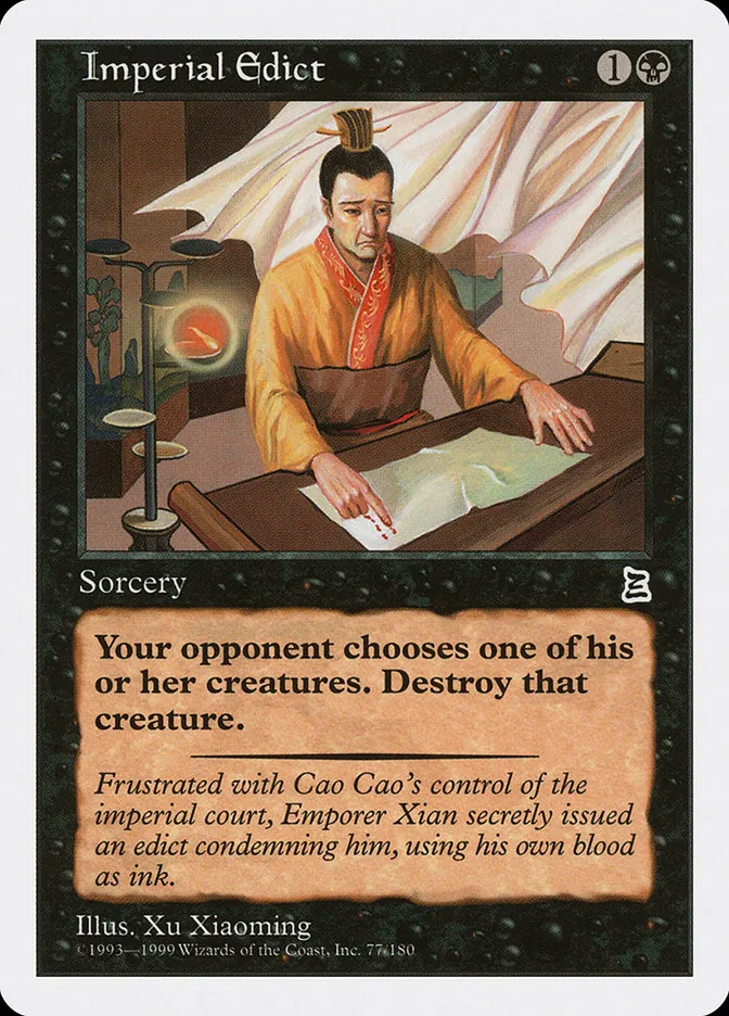 Imperial Edict Front Face