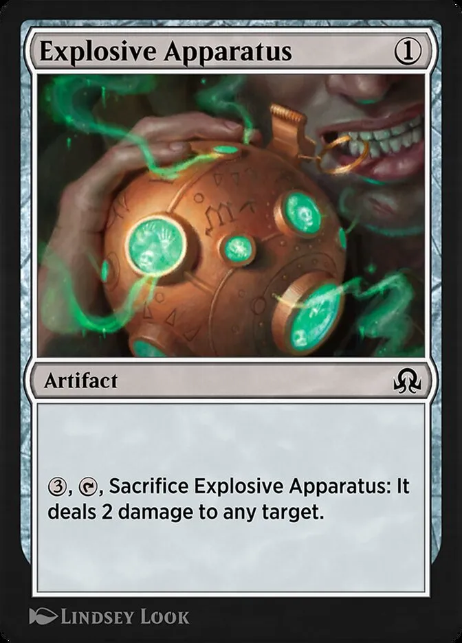 Explosive Apparatus Front Face