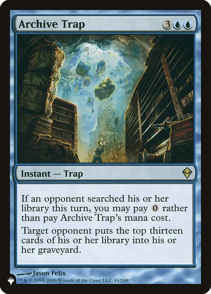 Archive Trap Front Face