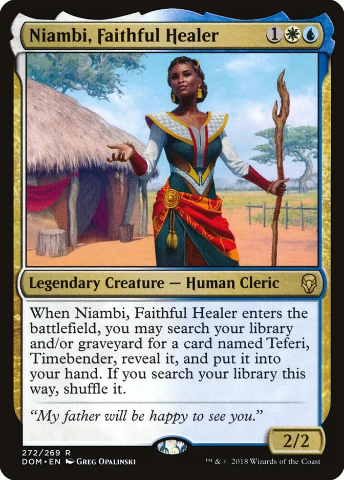 Niambi, Faithful Healer Front Face