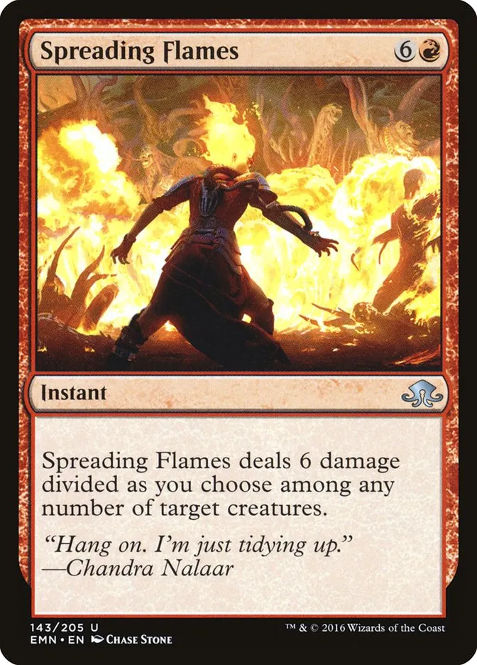 Spreading Flames Front Face