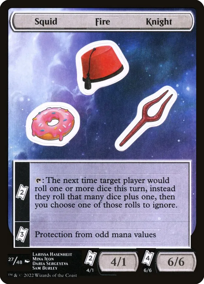 Squid Fire Knight Front Face