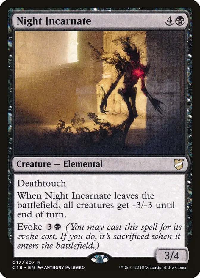 Night Incarnate Front Face