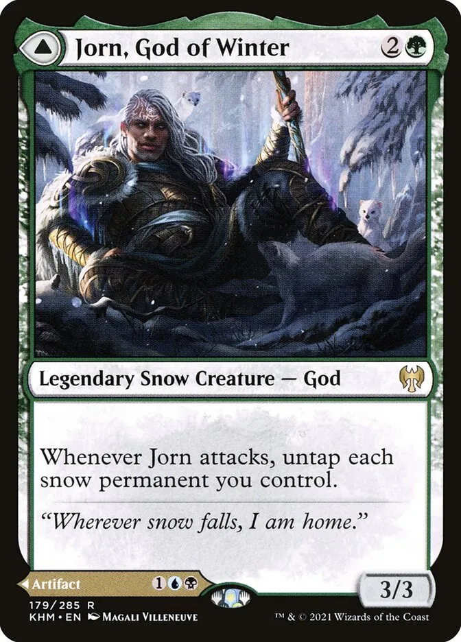 Jorn, God of Winter // Kaldring, the Rimestaff Front Face