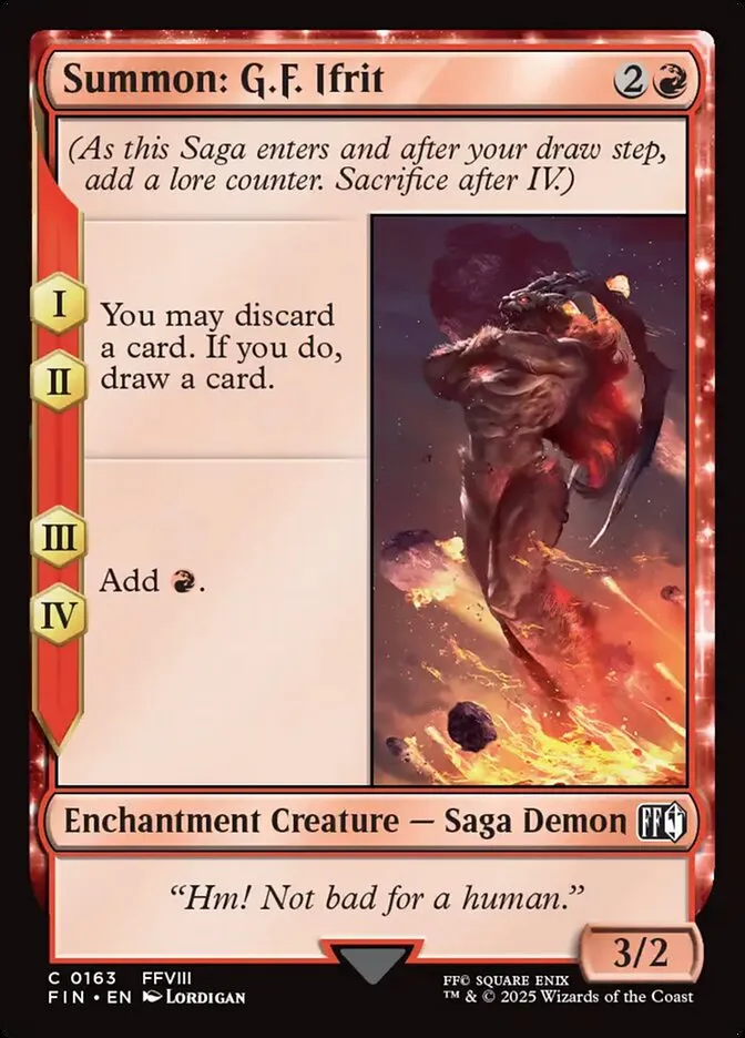 Summon: G.F. Ifrit Front Face
