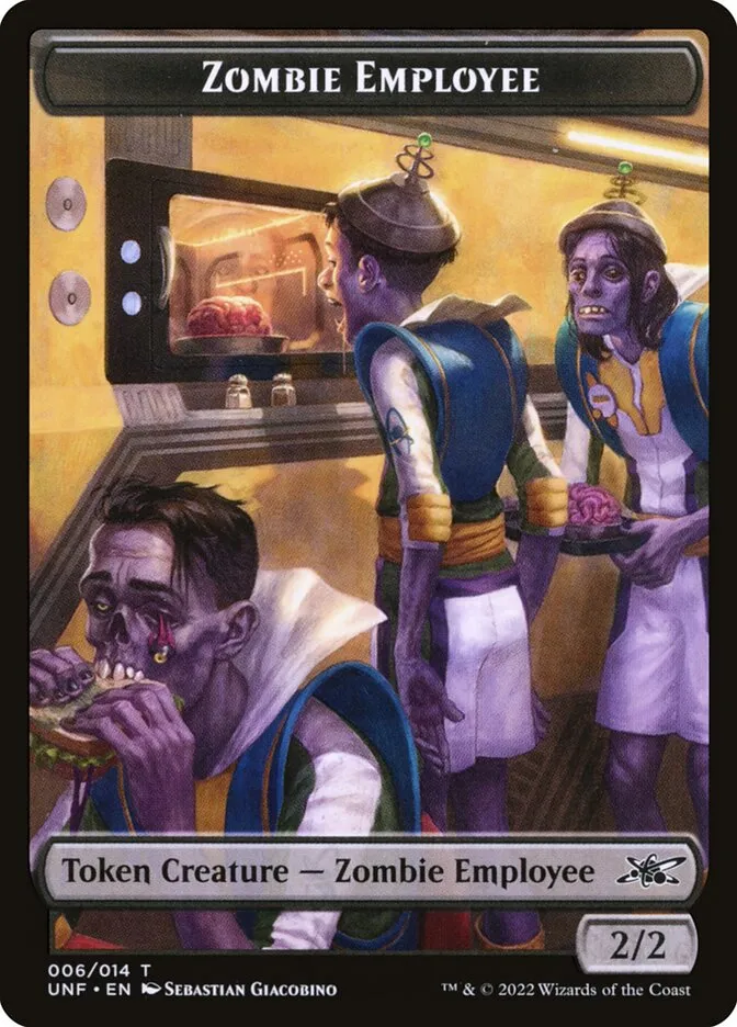 Zombie Employee Front Face