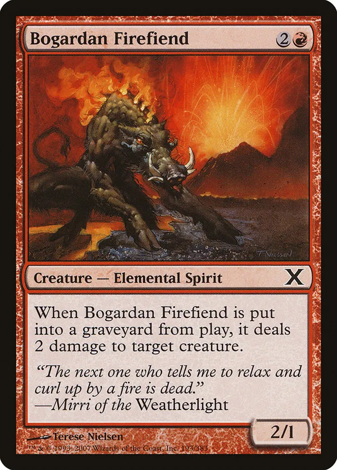 Bogardan Firefiend Front Face