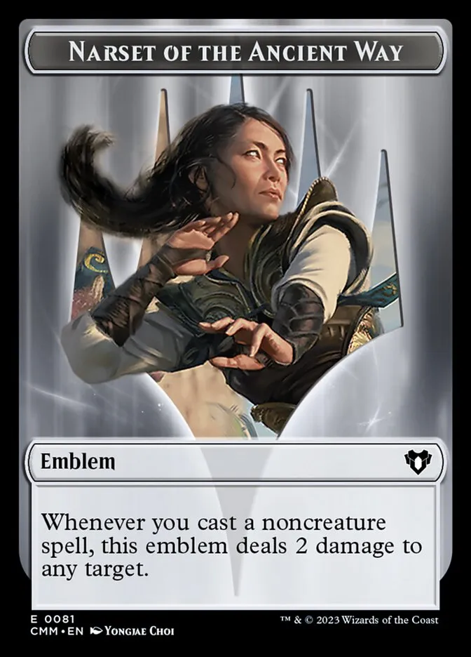 Narset of the Ancient Way Emblem Front Face
