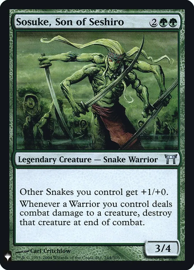 Sosuke, Son of Seshiro Front Face