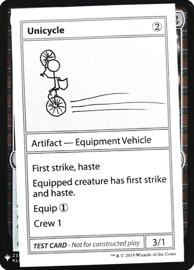 Unicycle Front Face