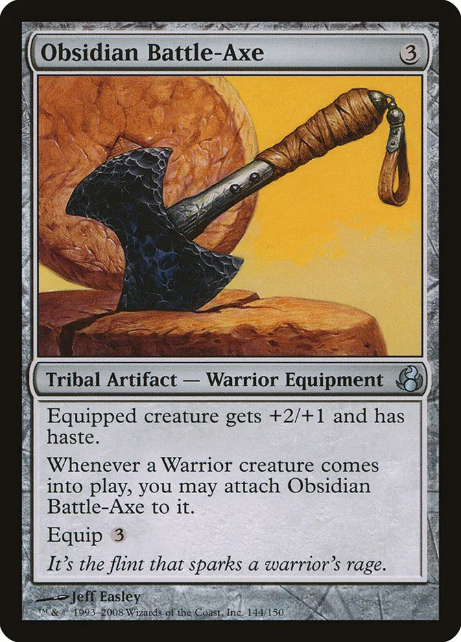 Obsidian Battle-Axe Front Face