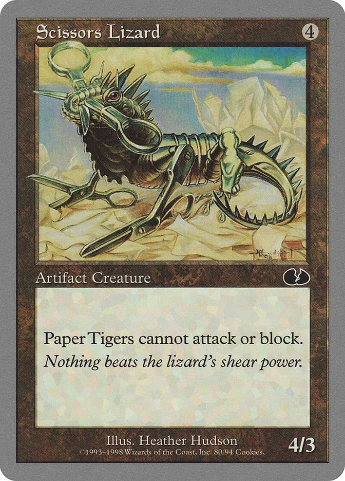 Scissors Lizard Front Face